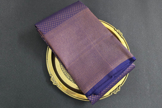 Deep Blue Kanjivaram Silk Saree by Tharakaram PSTK04076
