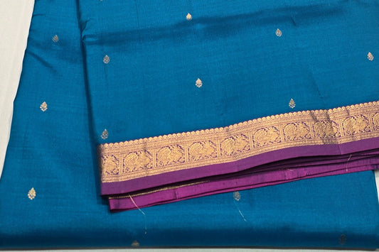 Nine and a half yards silk saree by A Silk weave PSAC0901565