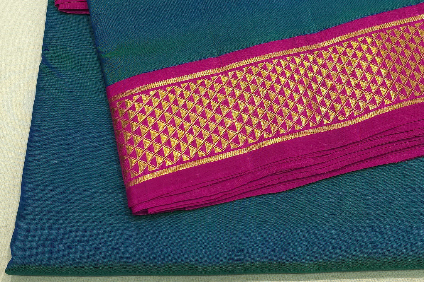Plain ten yards madisar silk saree