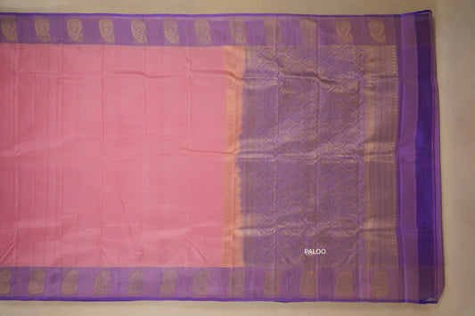 Baby Pink Light weight Kanjivaram Silk Saree by Shreenivas Silks PSSR017771