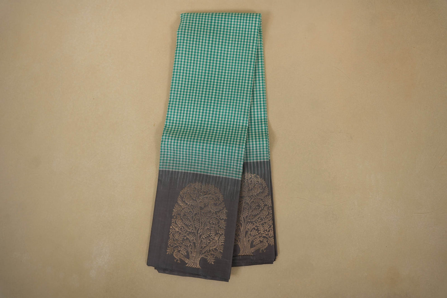 Multi color checks Light weight Kanjivaram Silk Saree by Shreenivas Silks PSSR017778