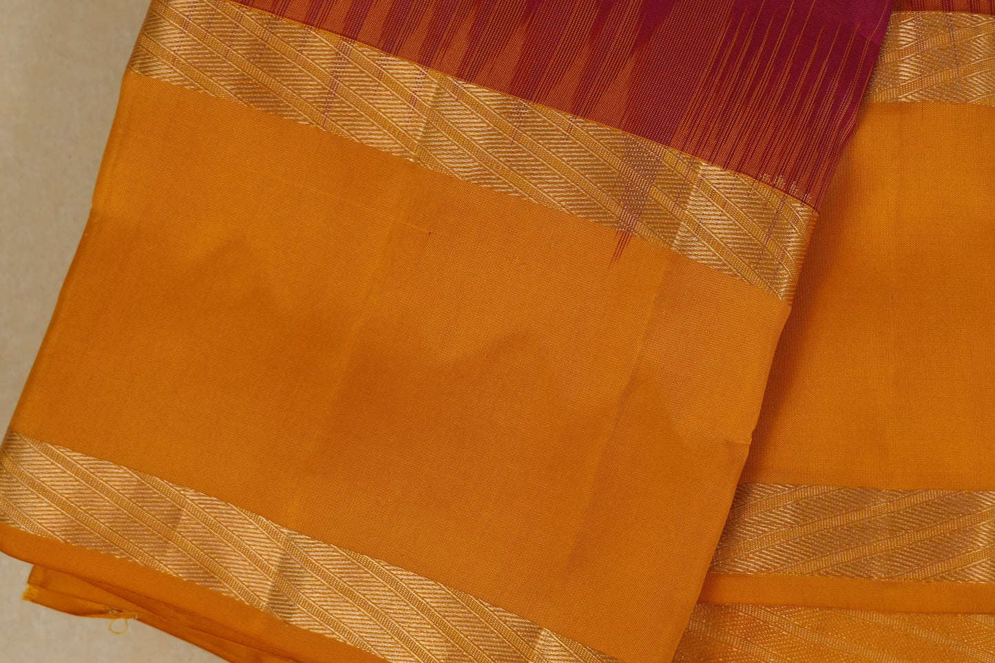 Pink Light weight Kanjivaram Saree border