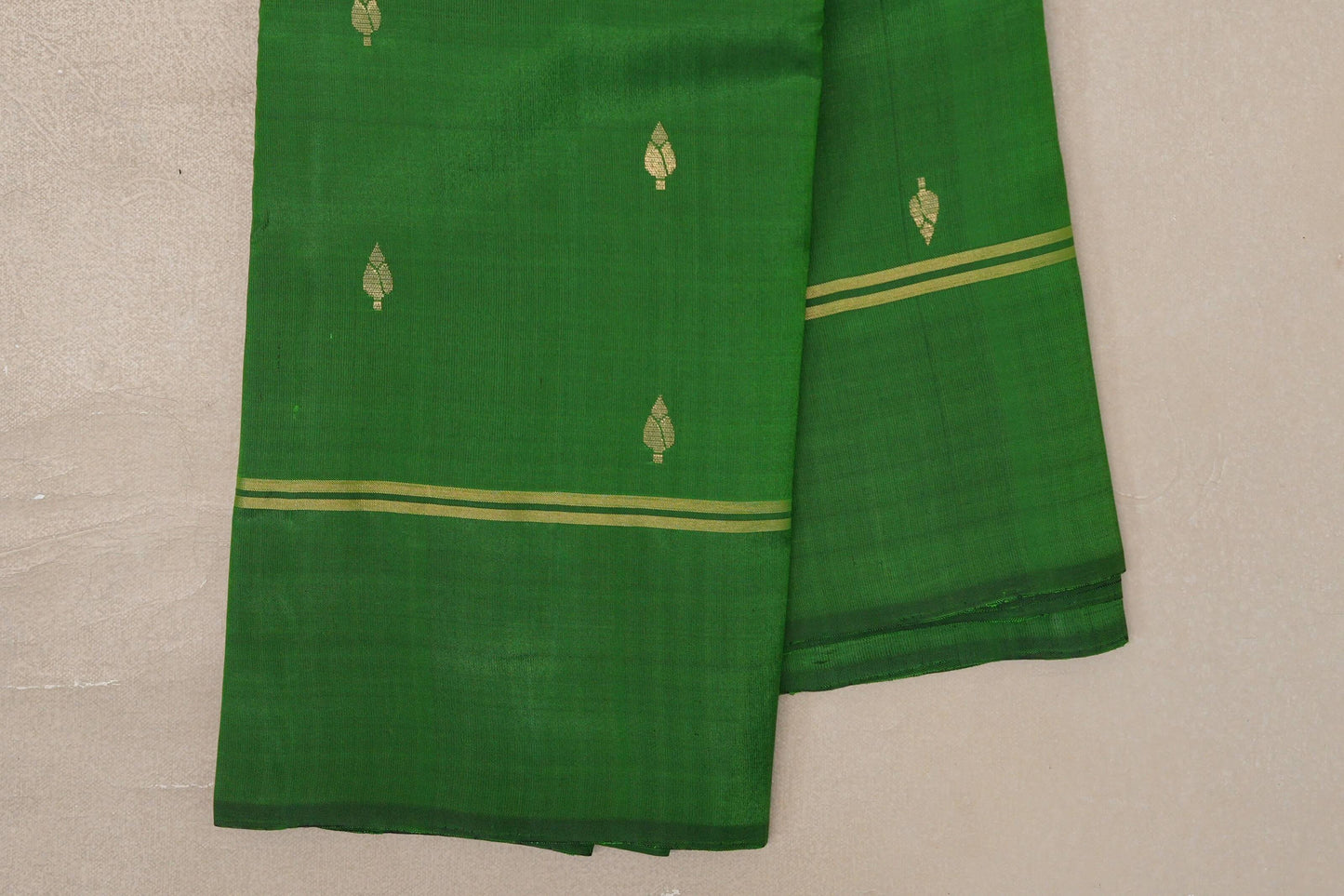 Leaf Green Light Weight Kanchipuram Silk Saree by Shreenivas Silks PSSR0110027