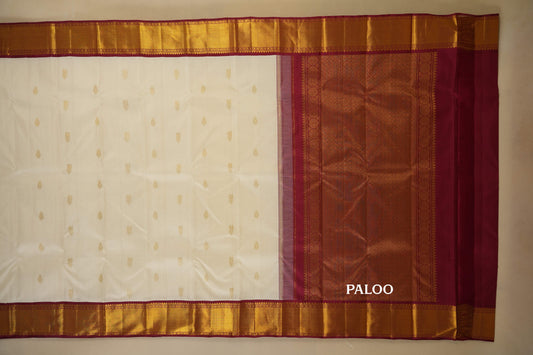 vintage kanjivaram silk saree paloo