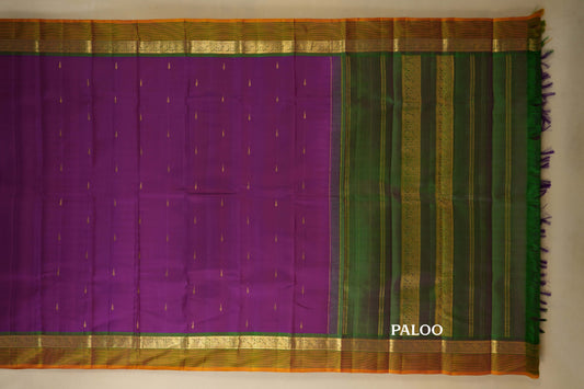 vintage kanjivaram silk saree paloo