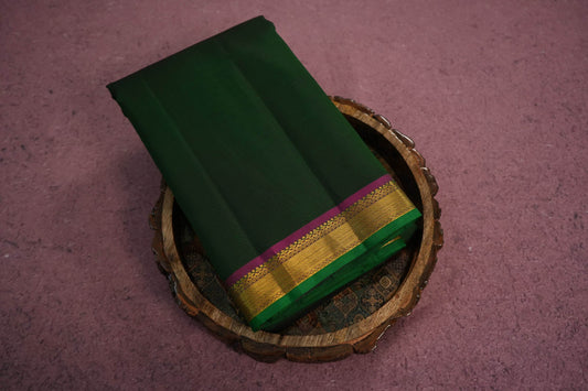 Plain kanchipuram silk saree