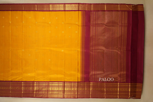 vintage kanjivaram silk saree paloo
