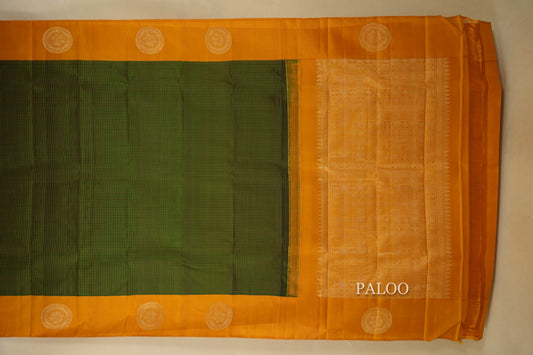 vintage kanjivaram silk saree paloo