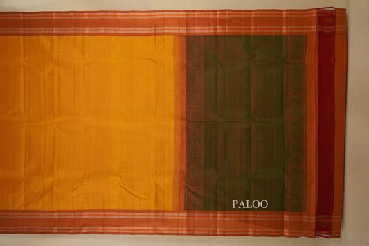 vintage kanjivaram silk saree paloo