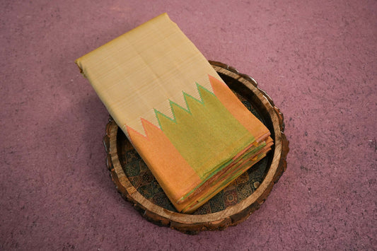 Plain kanchipuram silk saree