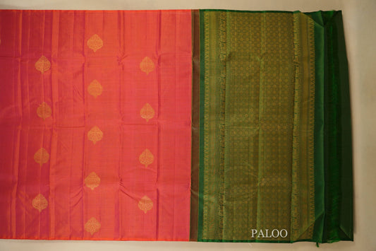 vintage kanjivaram silk saree paloo