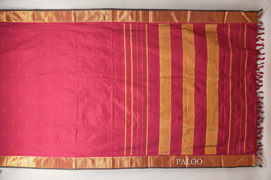 Maroon Ten Yards Silk Saree by Shreenivas Silks PSSR018899