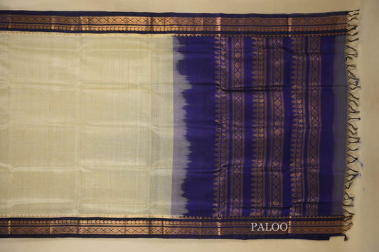 vintage silk cotton saree paloo