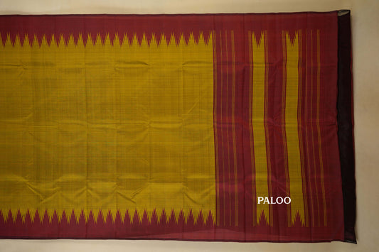 vintage kanjivaram silk saree paloo