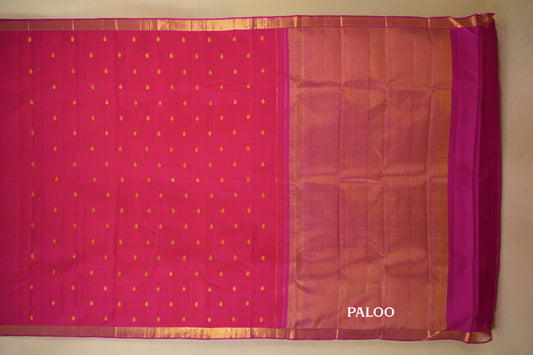 vintage kanjivaram silk saree paloo