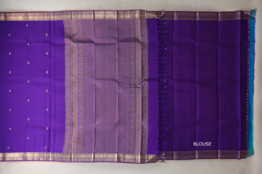 Royal purple Light Weight Kanjivaram Silk Saree by Shreenivas Silks PSSR018947