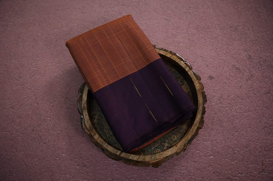 Checked kanchipuram silk saree