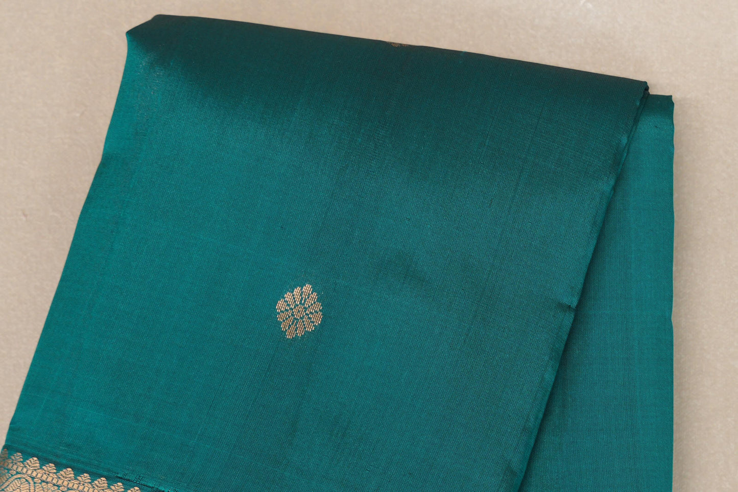 Peacock Green Light Weight Kanjivaram Silk Saree by Shreenivas Silks PSSR018951