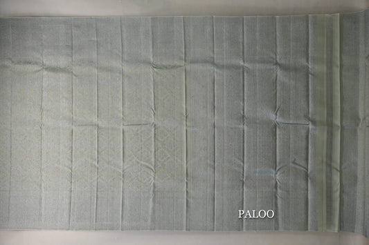 Elaichi Green Kanjivaram Silk Saree paloo