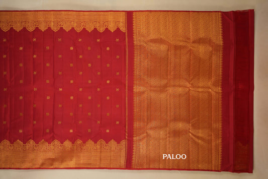 vintage kanjivaram silk saree paloo