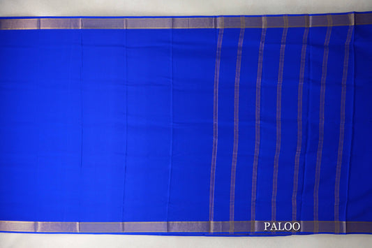 Bright Royal Blue Mysore Silk Saree by Shreenivas Silks PSSR0110127