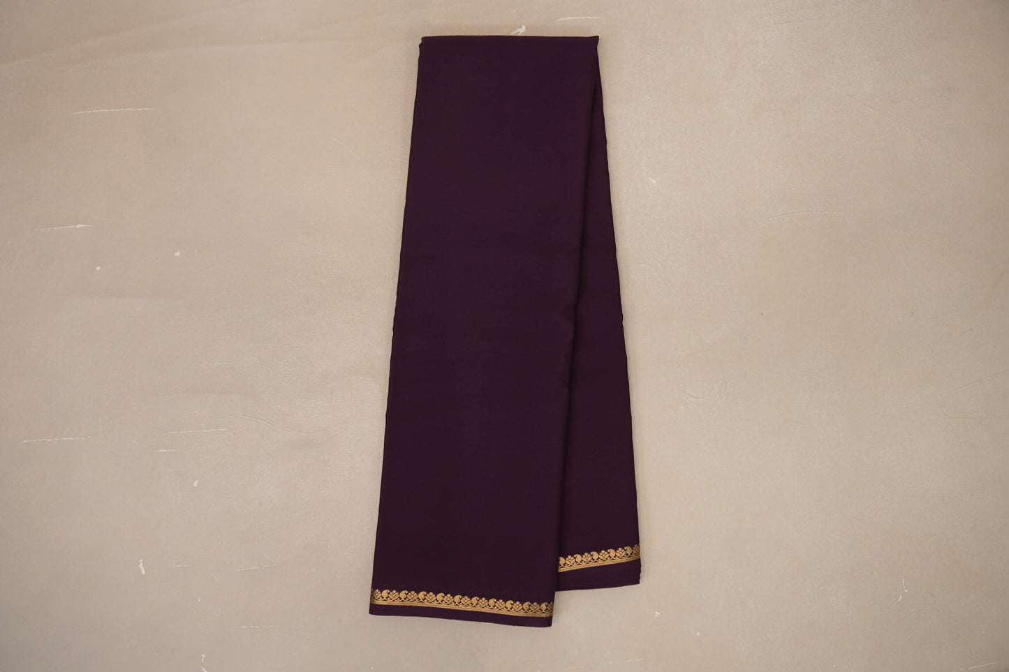 Deep Wine Purple Mysore Silk Saree PSSR018984