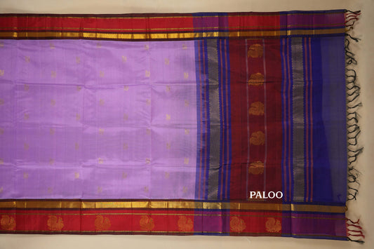 vintage silk cotton saree paloo