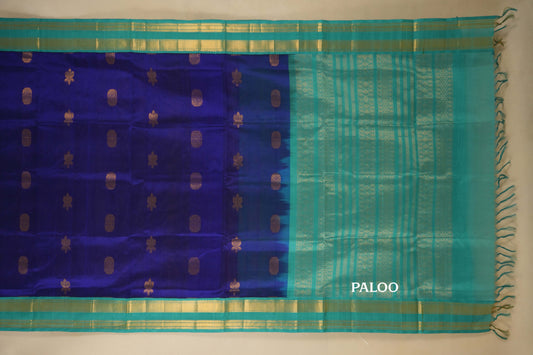 vintage silk cotton saree paloo
