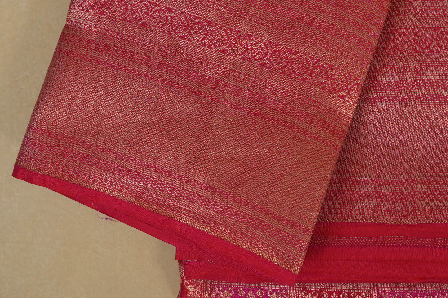 Reddish Pink Vintage Kanjivaram Silk Saree by Shreenivas Silks PSSR017946