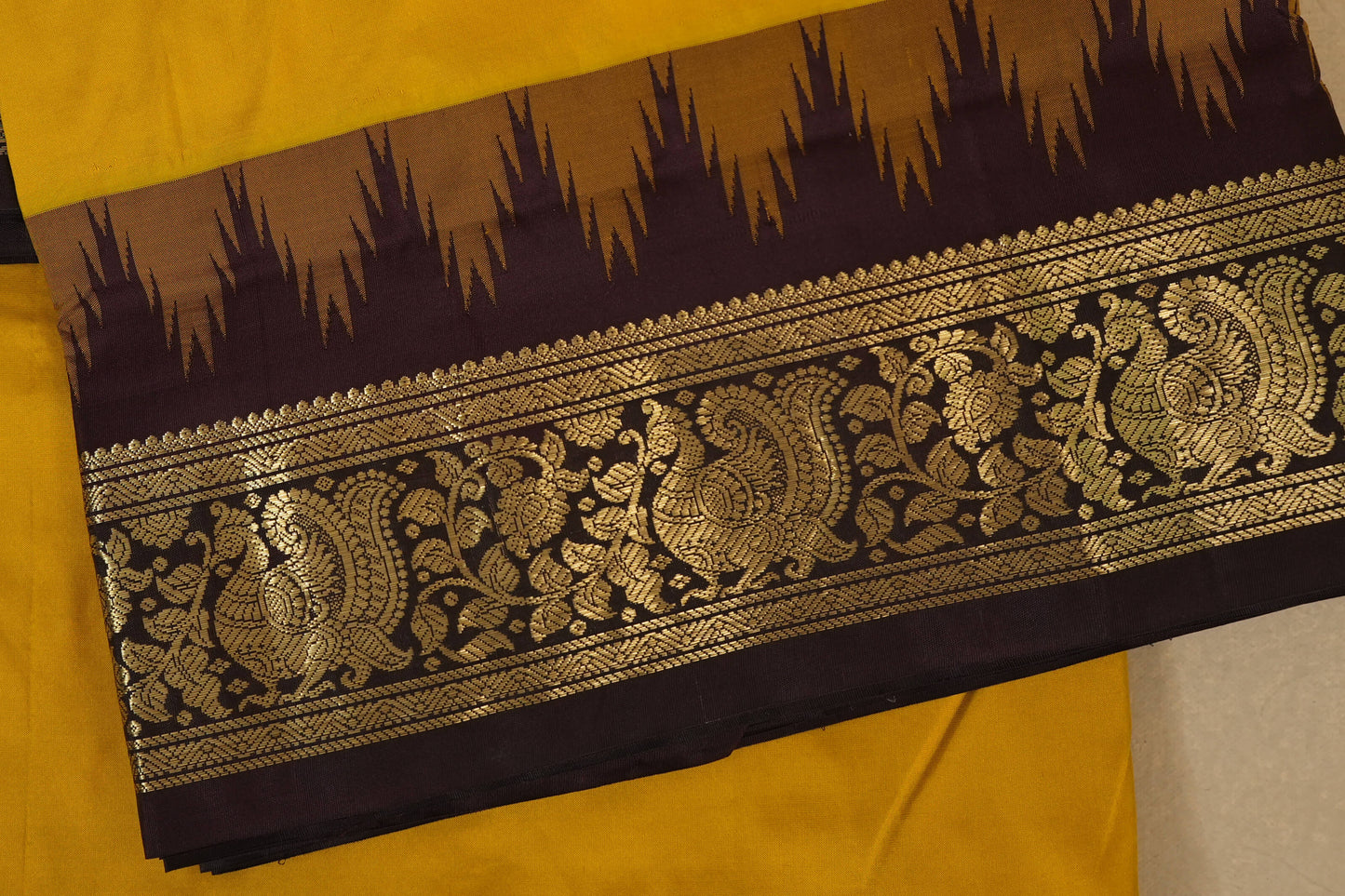 temple ten yards madisar silk saree