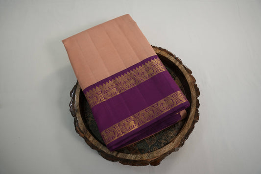 Plain kanchipuram silk saree