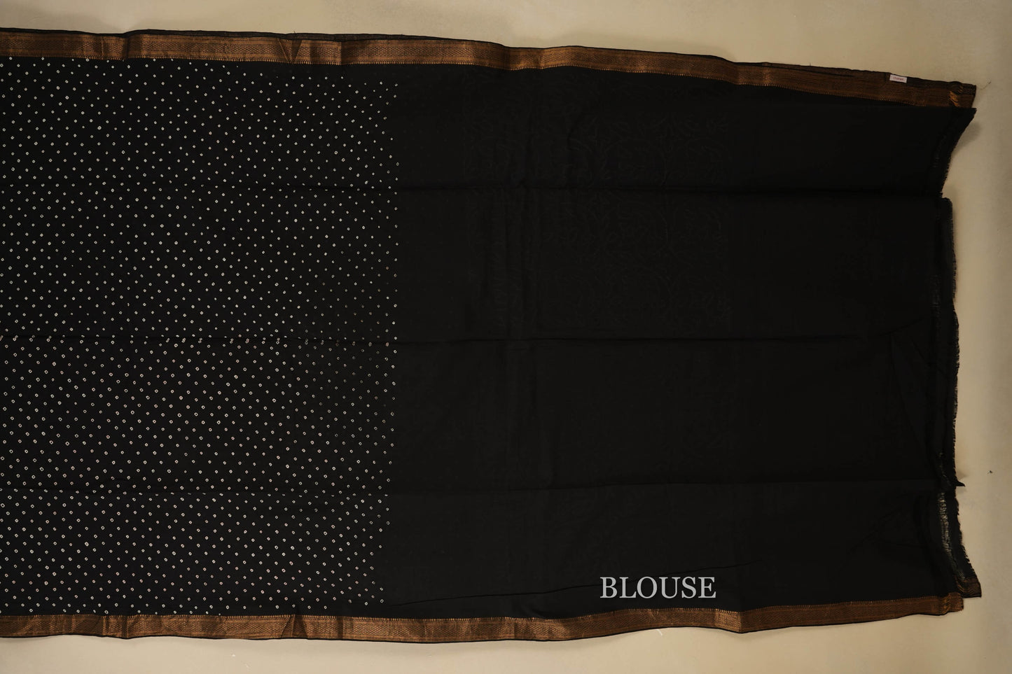 mangalgiri cotton bandhani saree blouse