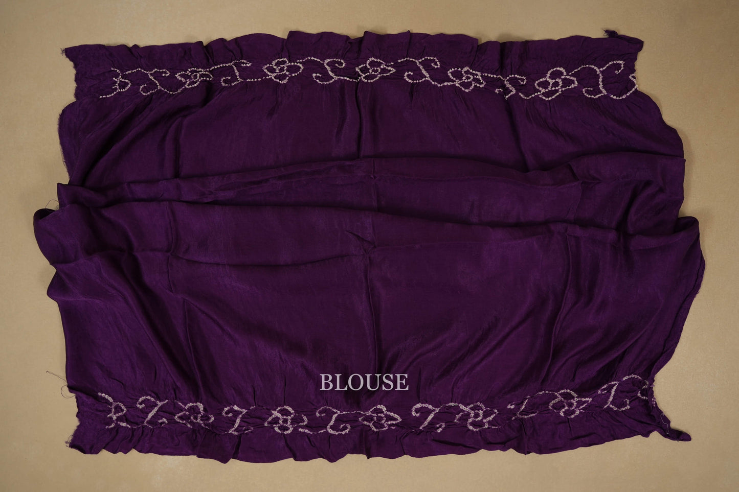 gaji silk bandhani saree blouse