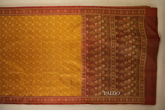 Yellowish Green Banarasi Silk saree by Shreenivas Silk PSSR018038 - Parisera