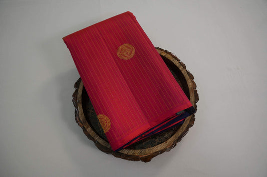 Borderless kanchipuram silk saree