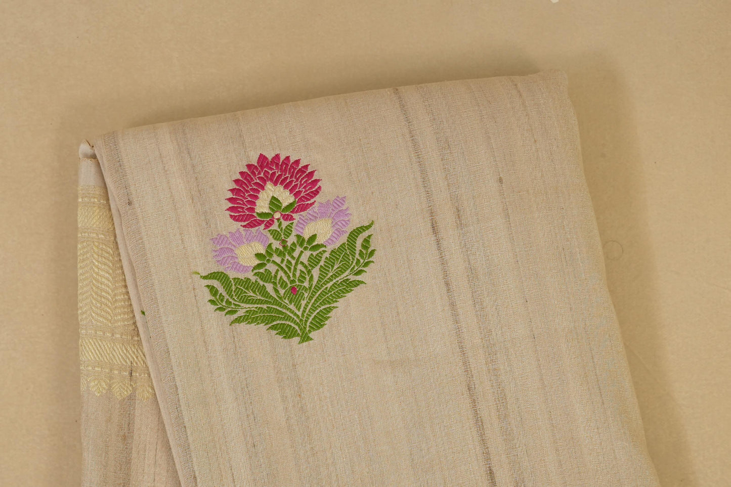 Tussar Color Banarasi Silk Saree by Shreenivas Silk PSSR018041