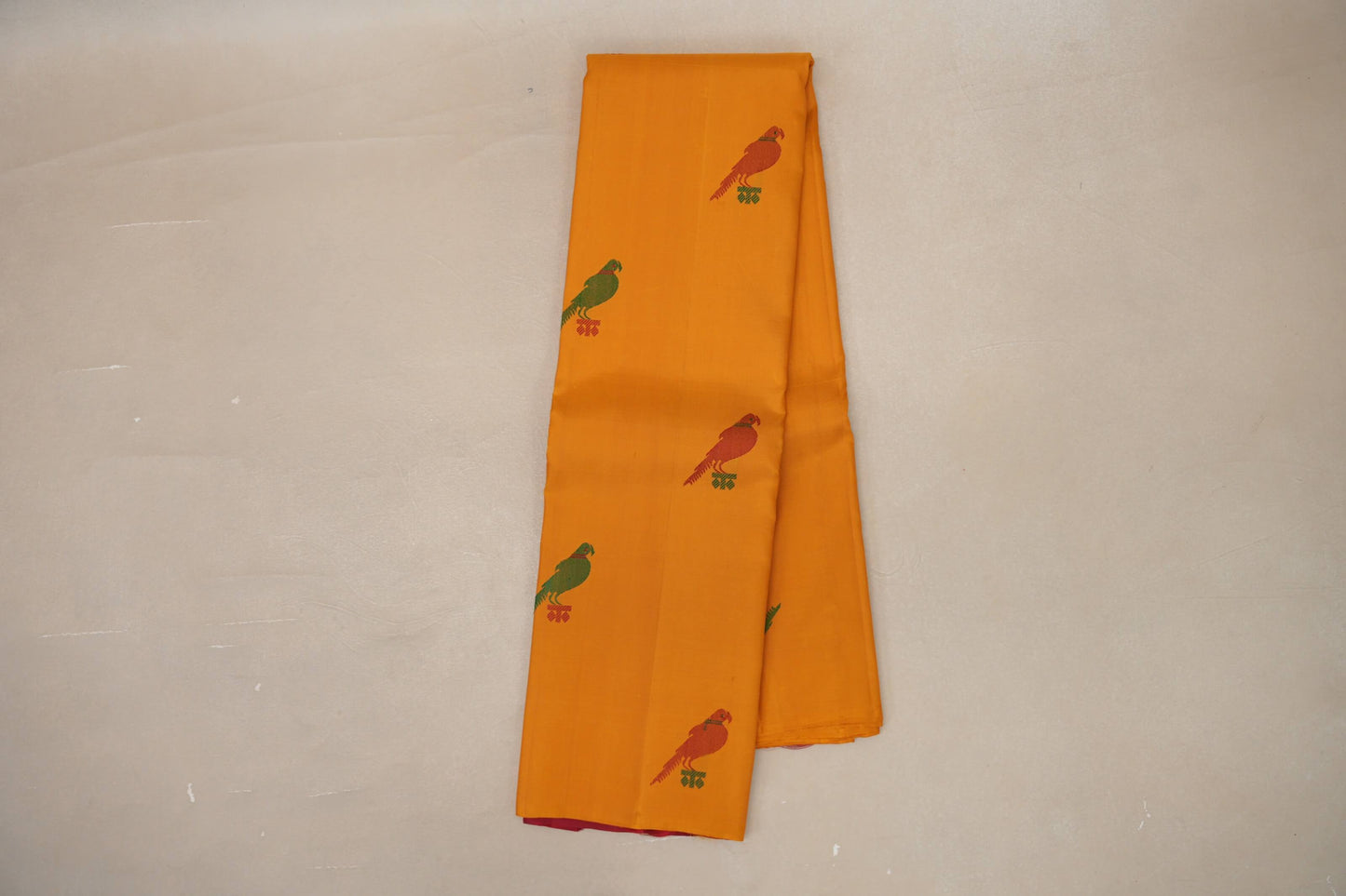 Mango Yellow Vintage Kanjivaram Silk Saree by Shreenivas Silks PSSR019063