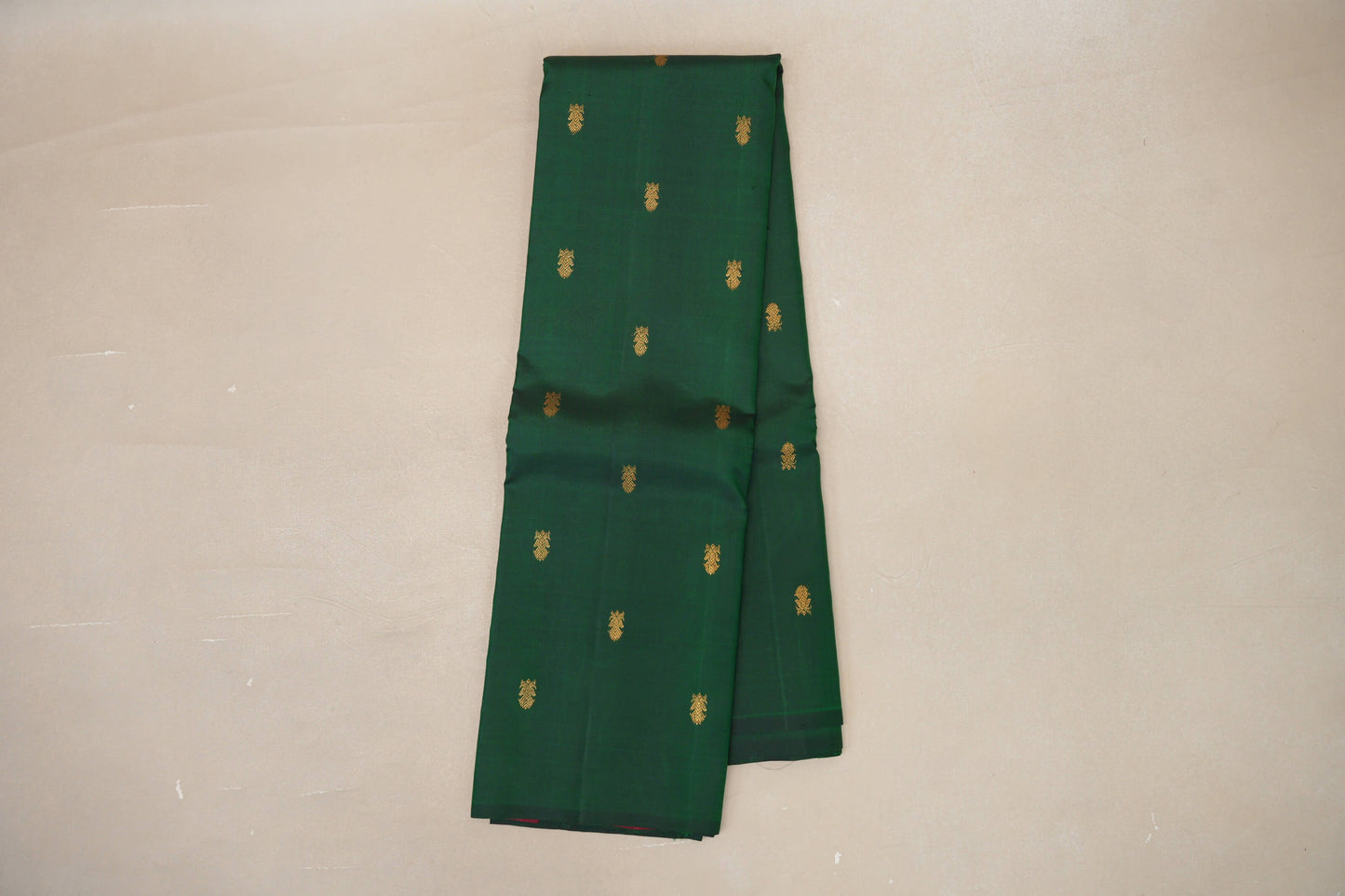 Bottle Green Vintage Kanjivaram Silk Saree by Shreenivas Silks PSSR019064