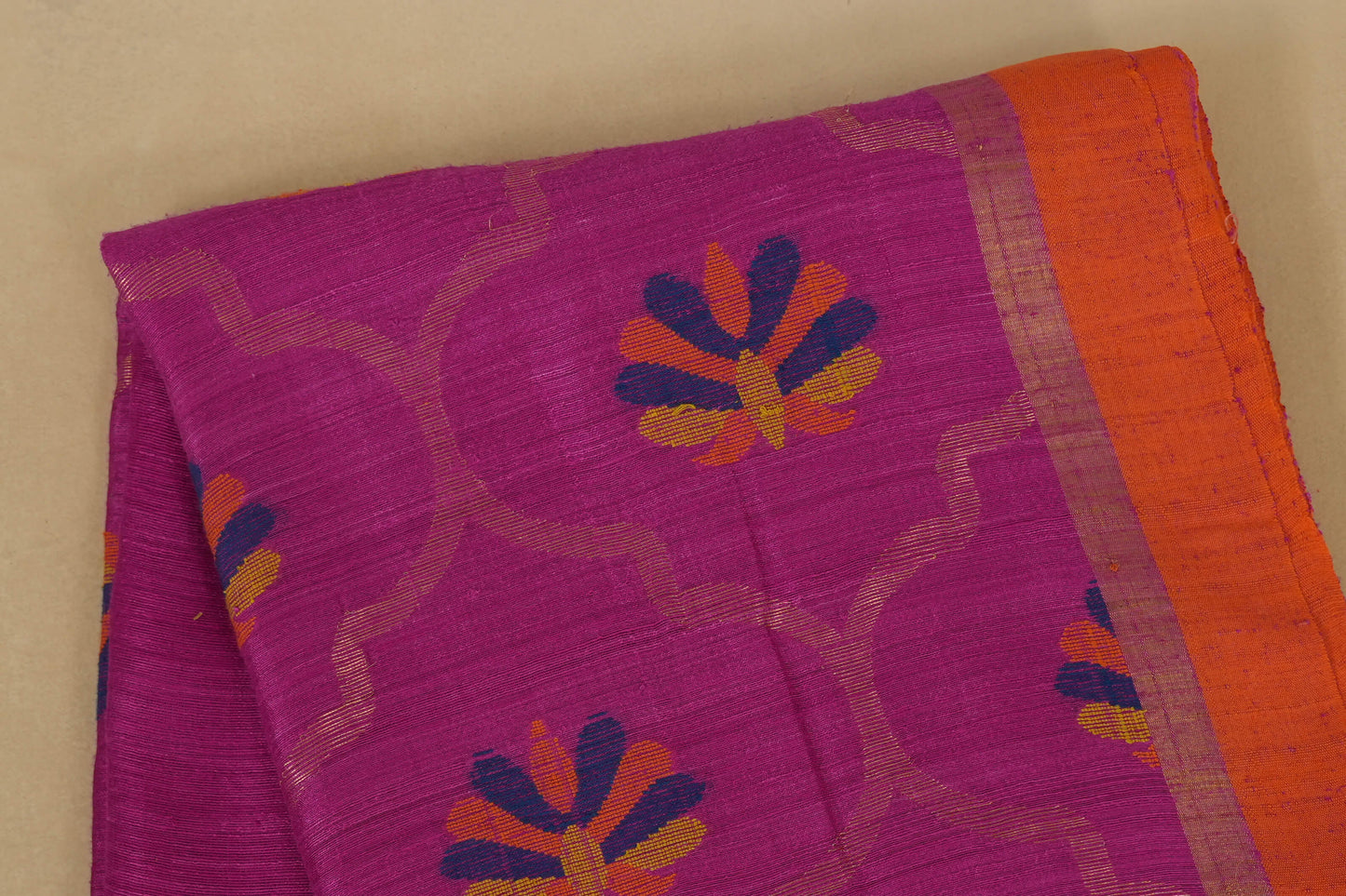 Pink Bhagalpur Tussar silk saree online