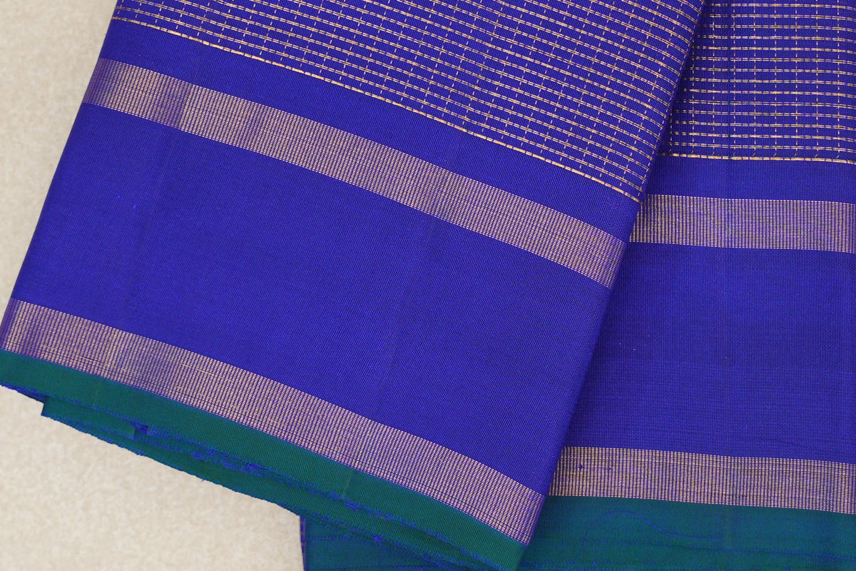 Royal Blue Vintage Kanjivaram Silk Saree by Shreenivas Silks PSSR0110212