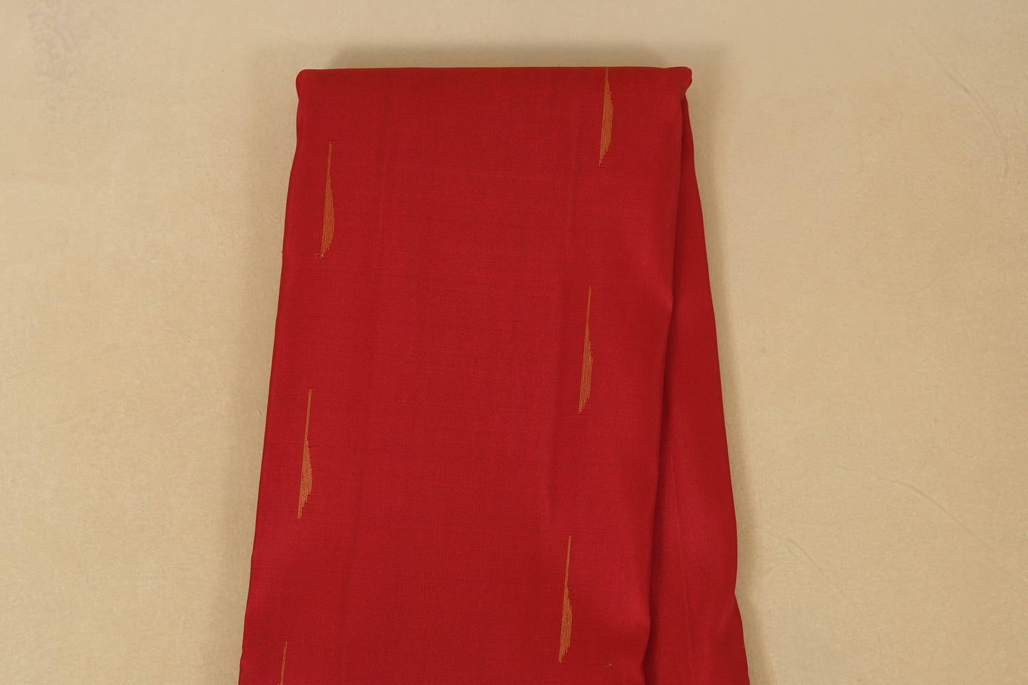 Red Kanjivaram Silk Saree with Temple Borders by Shreenivas Silks PSSR018073 - Parisera
