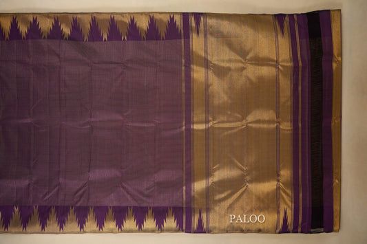 Purple Kanjivaram Silk Saree by Shreenivas Silks PSSR018074 - Parisera