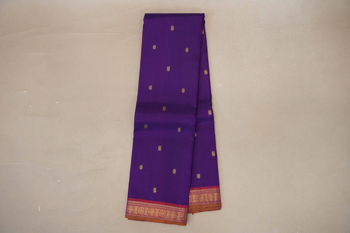 Violet Purple Vintage Kanjivaram Silk Saree by Shreenivas Silks PSSR019099