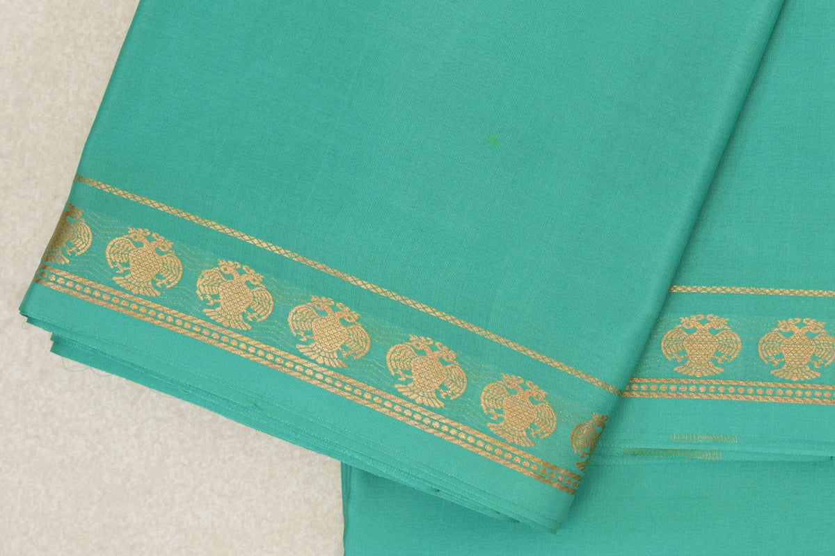Teal Green Mysore Silk Saree by Shreenivas Silks PSSR0110239