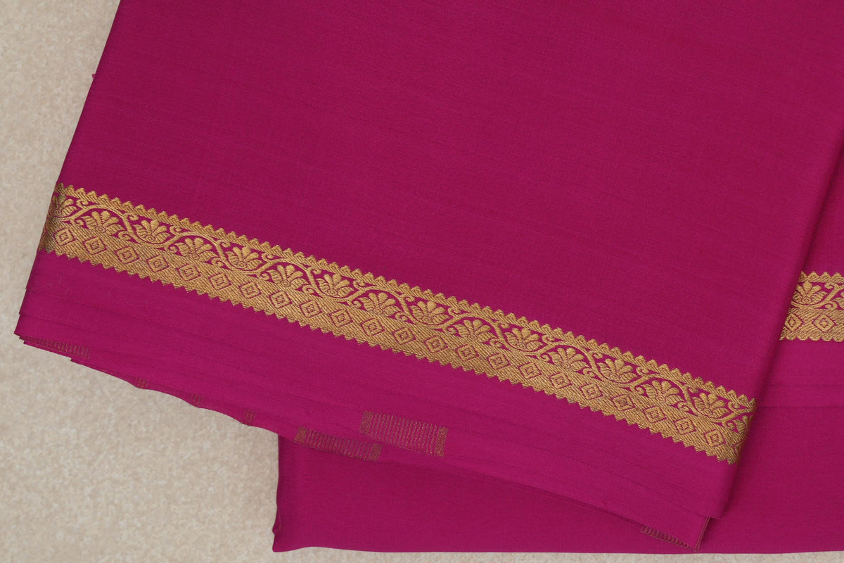 Bright Magenta Pink Mysore Silk Saree by Shreenivas Silks PSSR0110260
