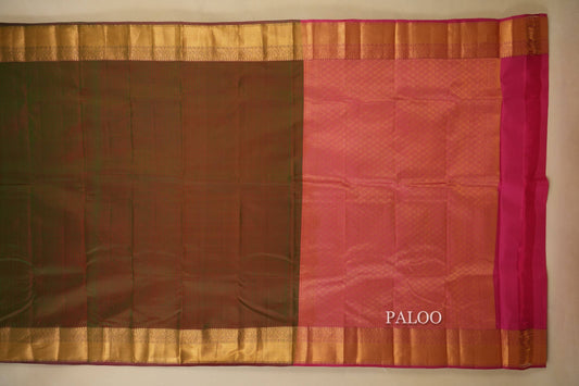 Manthulir Light Weight Kanchipuram Silk Saree paloo