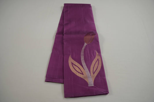 Borderless light weight kanchipuram silk saree