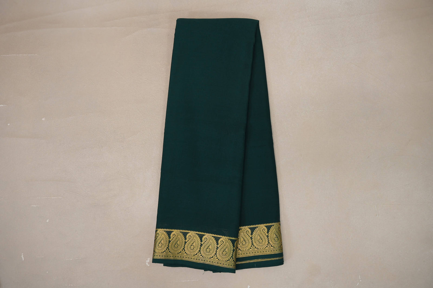 Deep Bottle Green Mysore Silk Saree by Shreenivas Silks PSSR019212
