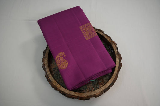 Borderless kanchipuram silk saree