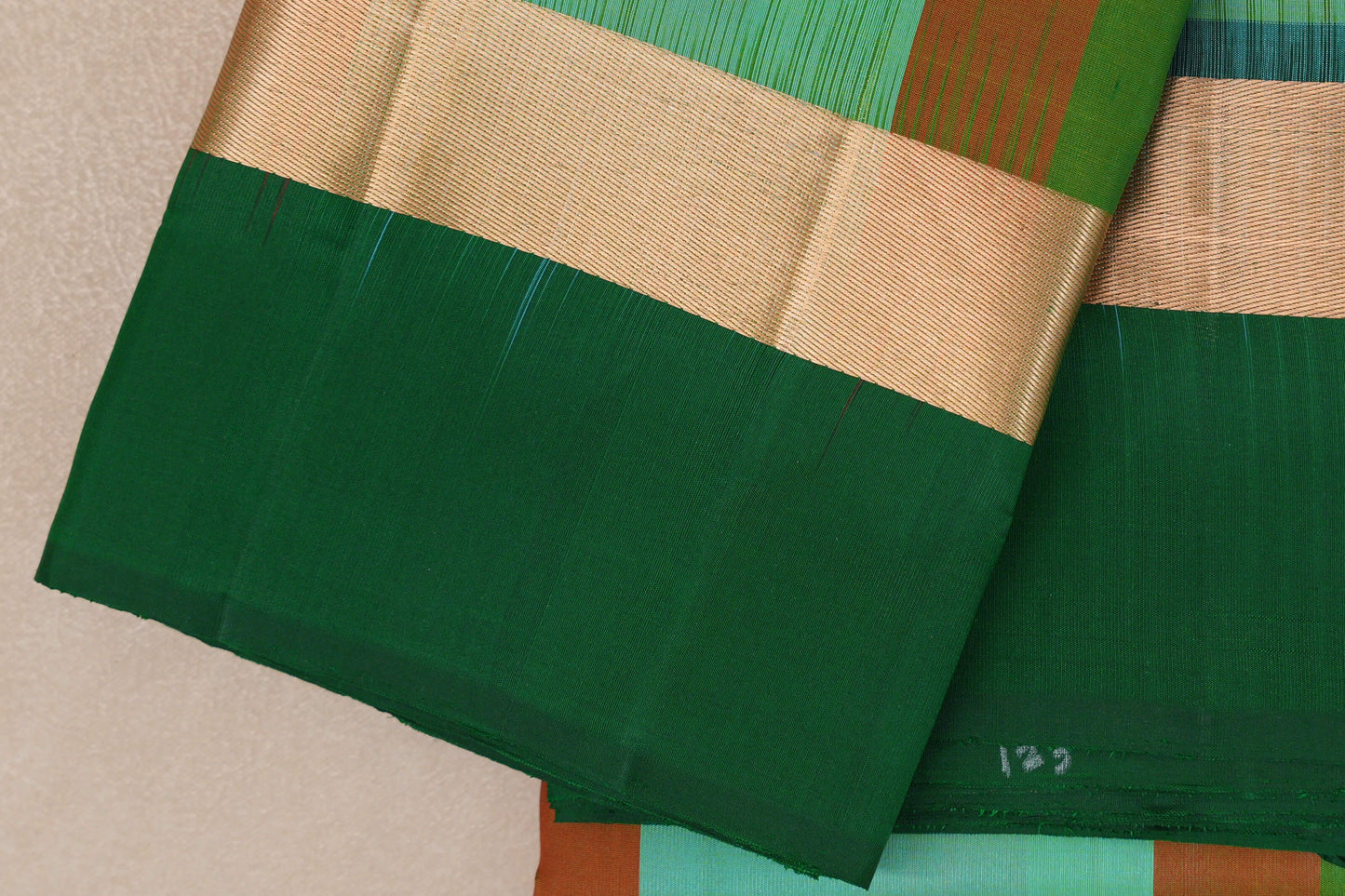 Multi Color Checks Light Weight Kanjivaram Silk Saree border